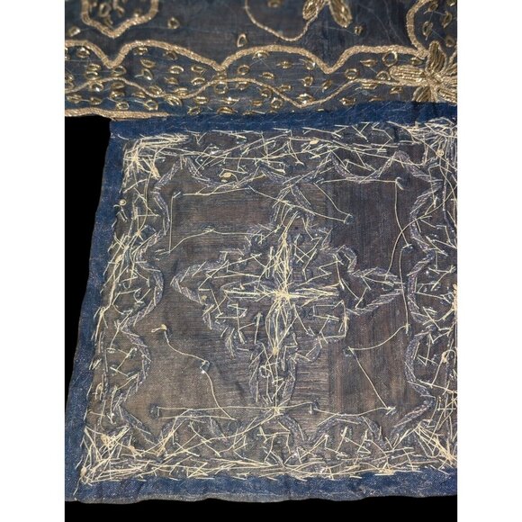 Hand Embroidered Vintage Turkish Coffee/Table Decor Mat/Placement Set - Picture 6 of 10